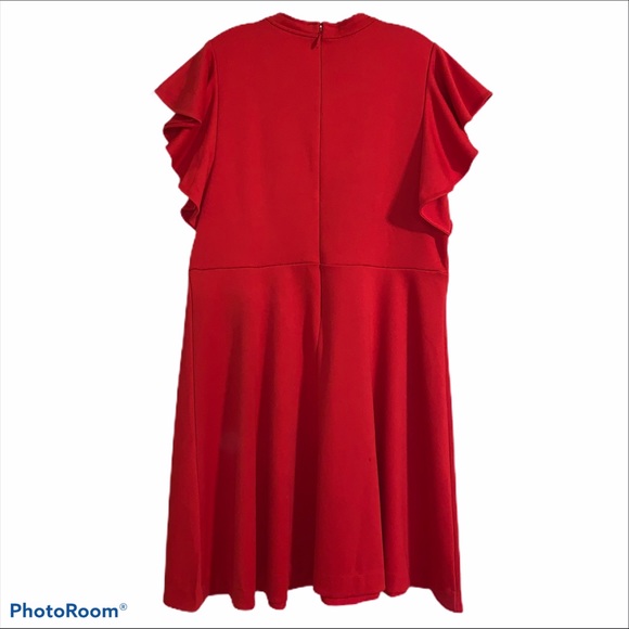 Anthropologie Maeve XL or 1X Red Deena Mini Dress - Picture 7 of 10